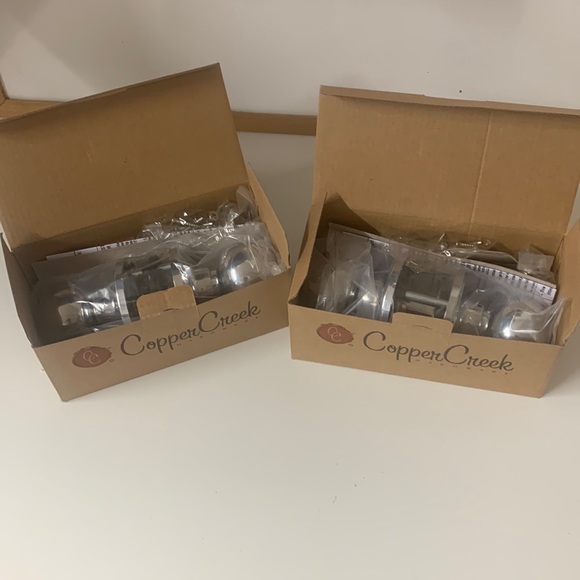 Copper Creek BK2020 PS Knob for Passage Hall or Closet Door Stainless Steel NEW - Picture 2 of 5